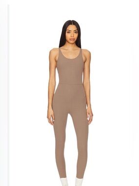 Nike Taupe Jumpsuit One Piece Athletic Bodysuit Tank Activewear S